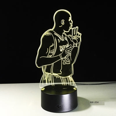 Colorful Touch Control LED Visual 3D Table Lamp
