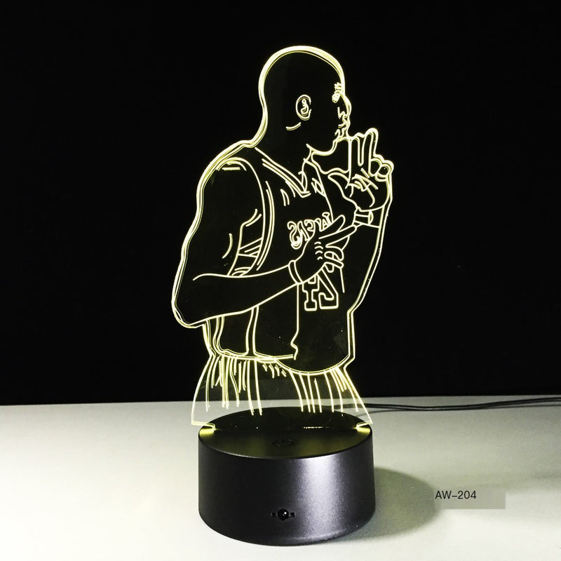 Colorful Touch Control LED Visual 3D Table Lamp