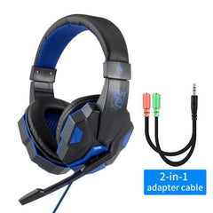Wired PS5 Gaming Headphones with Light Up Feature