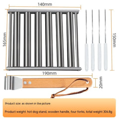 Removable Stainless Steel Hot Dog Roasting Rack
